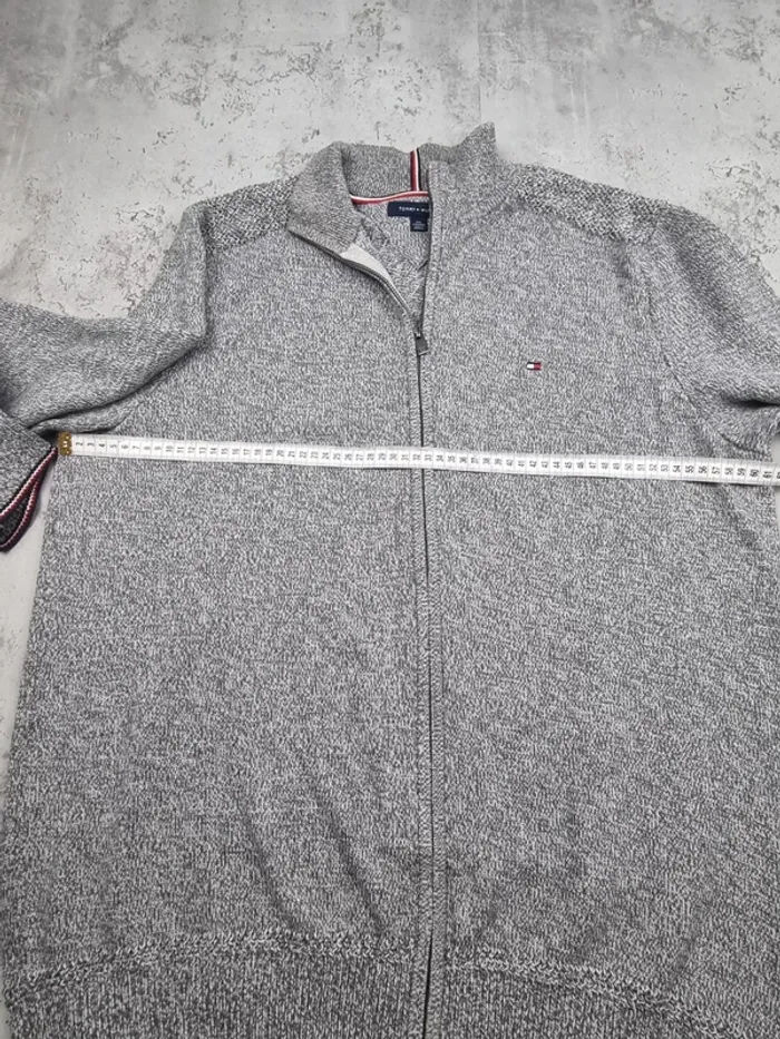 Gilet zippé Tommy Hilfiger gris – Taille XXL Hommes (mesures en photos) - photo numéro 10