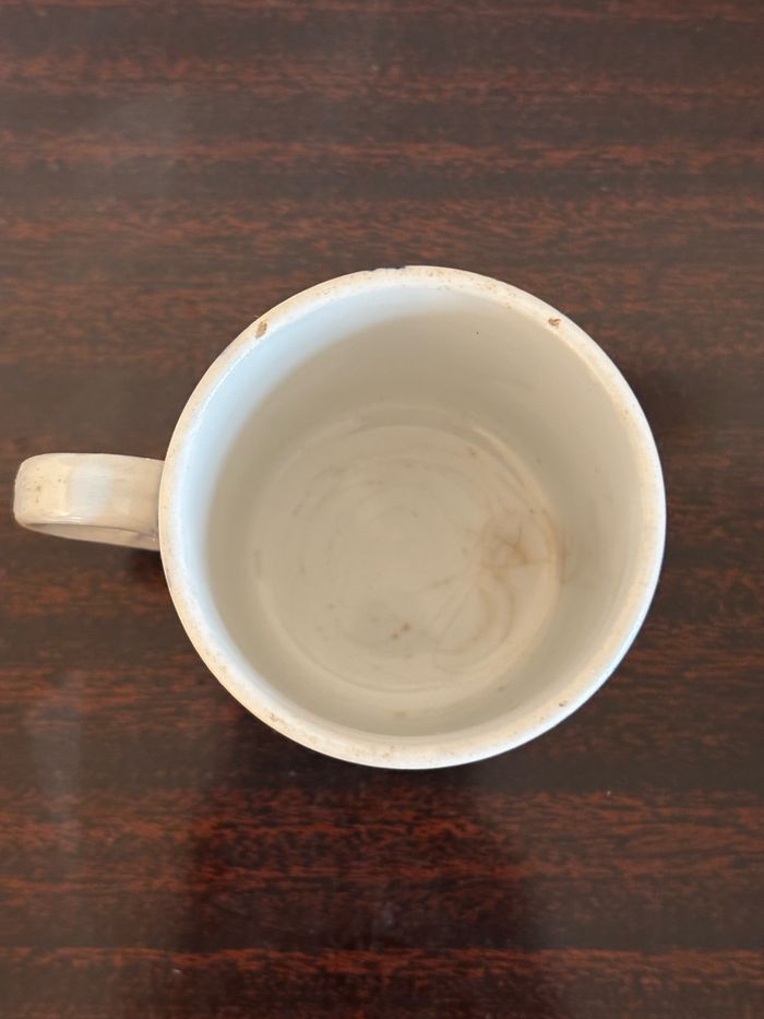 Ensemble de 6 tasses et soucoupes Digoin Sarreguemines Plaid - photo numéro 4