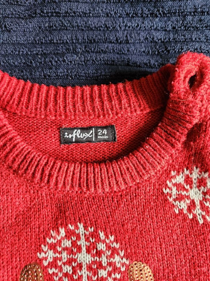 Pull petit renne Noël 24 mois influx - photo numéro 2