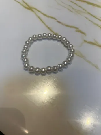Bracelet de perle blanche