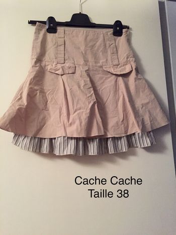 Jupe beige Cache Cache Taille 38