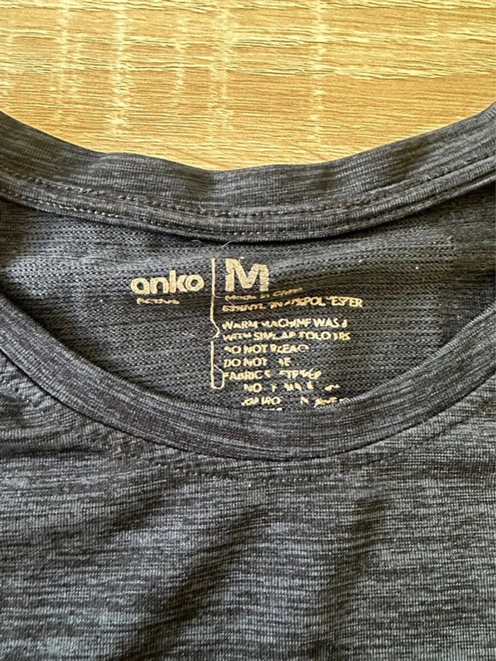 T-shirt gris noir sport - photo numéro 2
