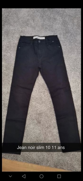 Jean noir slim primark 10 11  ans excellent état
