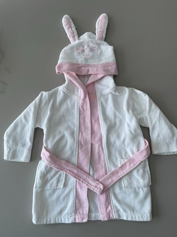 Peignoir lapin 12-18 mois