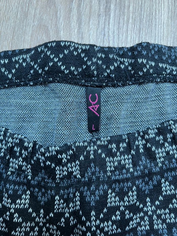 Pantalon legging femme à motifs marque AC taille L état satisfaisant - photo numéro 4