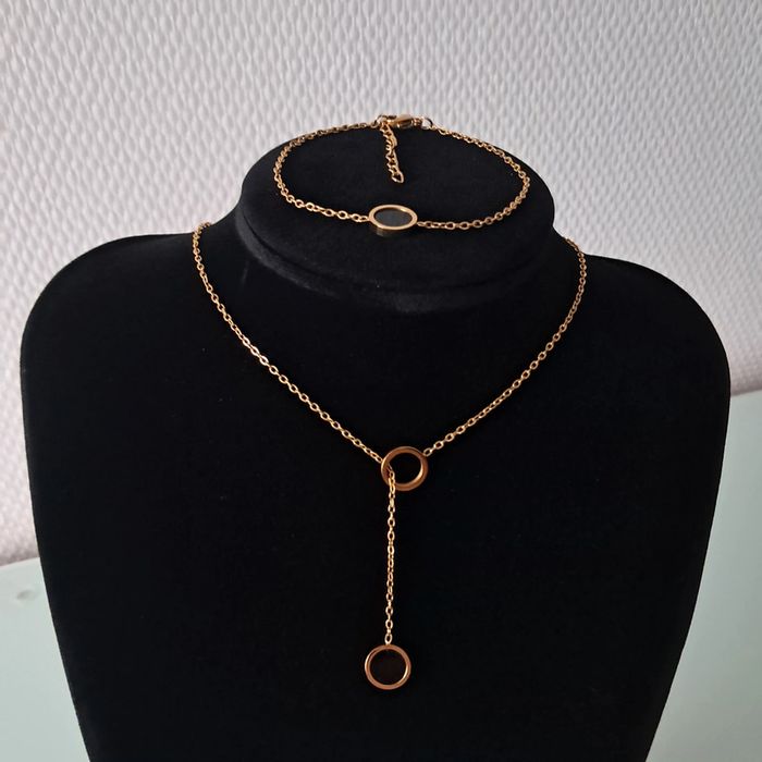 Parure acier inoxydable Collier y