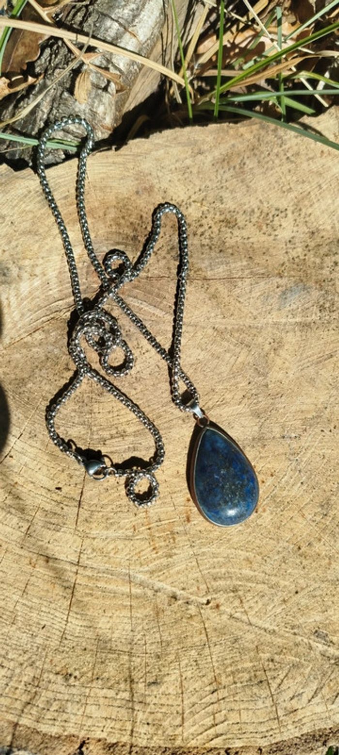 Collier Chamanique Authentique en Lapis-lazuli 💫Mémoire des Rites Anciens - photo numéro 4