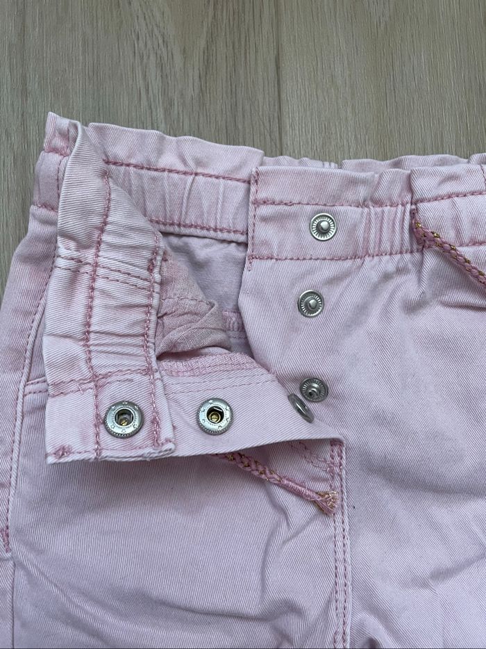 Pantalon jean Lulu Castagnette rose 12 mois - photo numéro 3