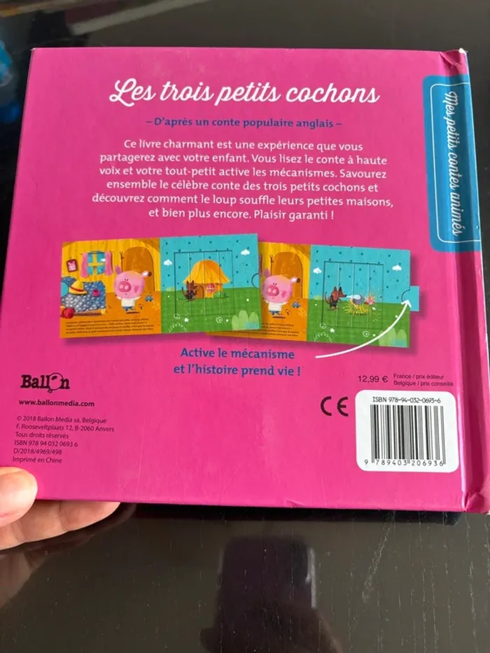 Les trois petits cochons- avec mécanismes amusants - photo numéro 2