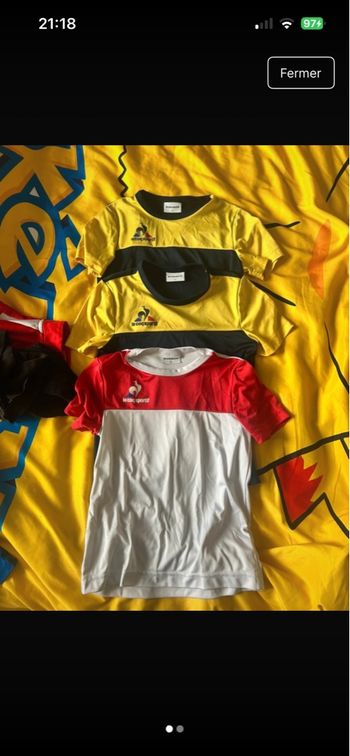 Lot maillot coq sportif