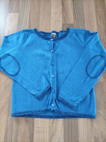 Gilet bleu 3 ans tape à l'oeil