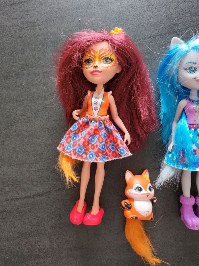 Lot de 2 poupée enchantimals - photo numéro 2