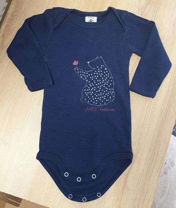 Body manches longues ours Petit Bateau 6 mois