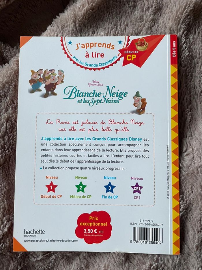 Livre j’apprends à lire blanche neige - photo numéro 2