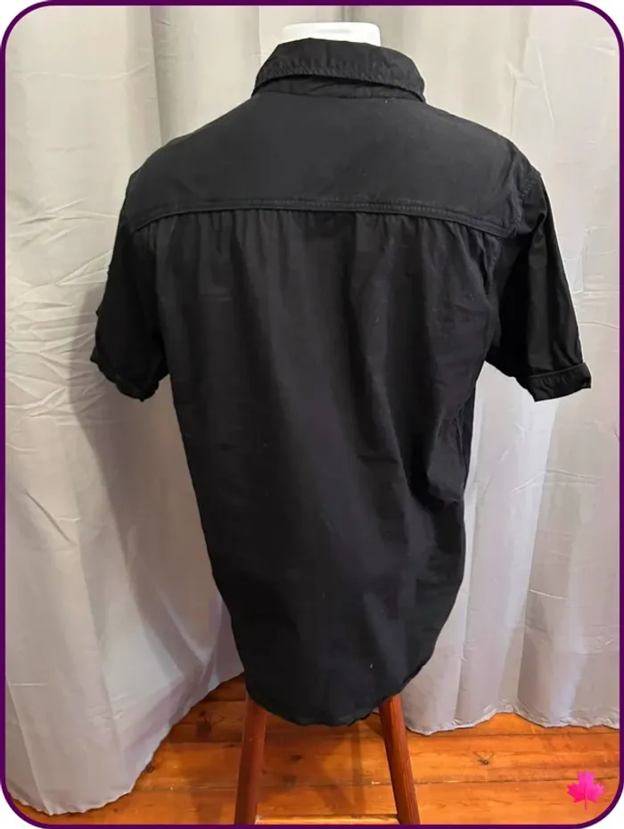Chemise noire à manches courtes No Problemo - Taille L (taille française) - photo numéro 4