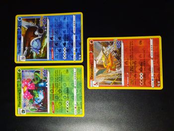 Lot Cartes Pokémon reverse Dracaufeu, Florizarre & Tortank /078 Pokémon Go FR