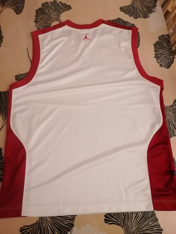 Débardeur Jordan Basket blanc et rouge XL - photo numéro 6