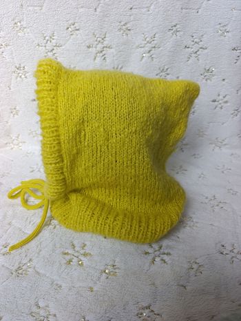 Cagoule femme hood Balaclava jaune