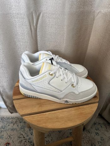 Baskets Le Coq Sportif blanches & jaune pastel – Taille 38 neuves