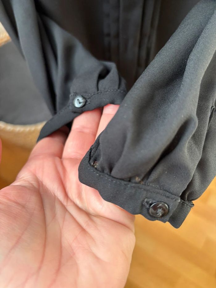 Blouse ML noire - Camaïeu - T36 - photo numéro 5