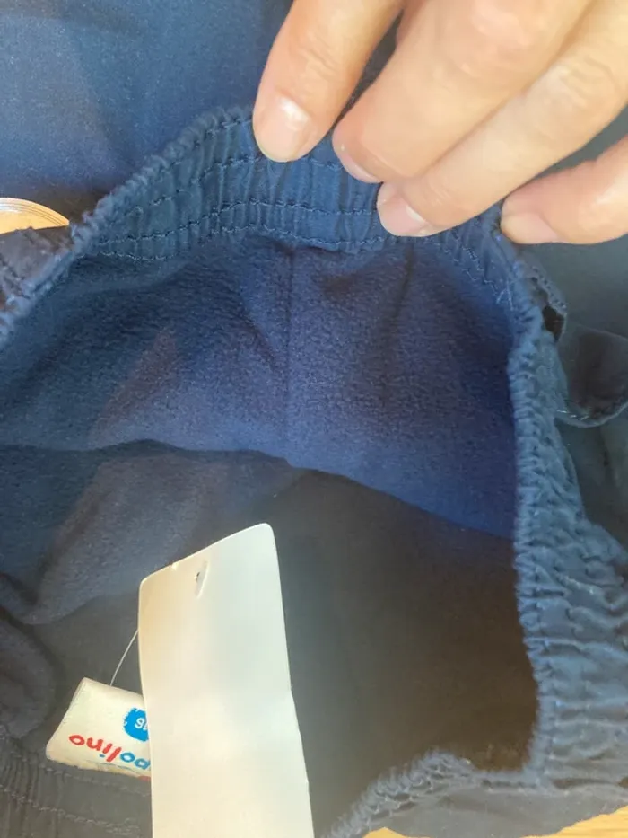 5 ans - pantalon matière chaude - couleur bleu marine - neuf avec étiquette - photo numéro 5