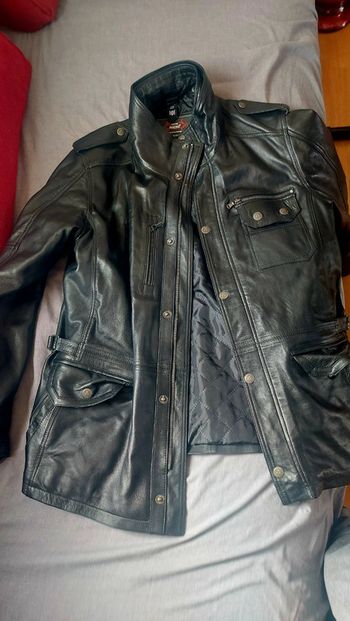 Parka cuir  3/4   Homme aviatrix