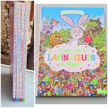 Livre cherche et trouve 🐇 Où sont cachés le lapin et les oeufs de Pâques 🥚