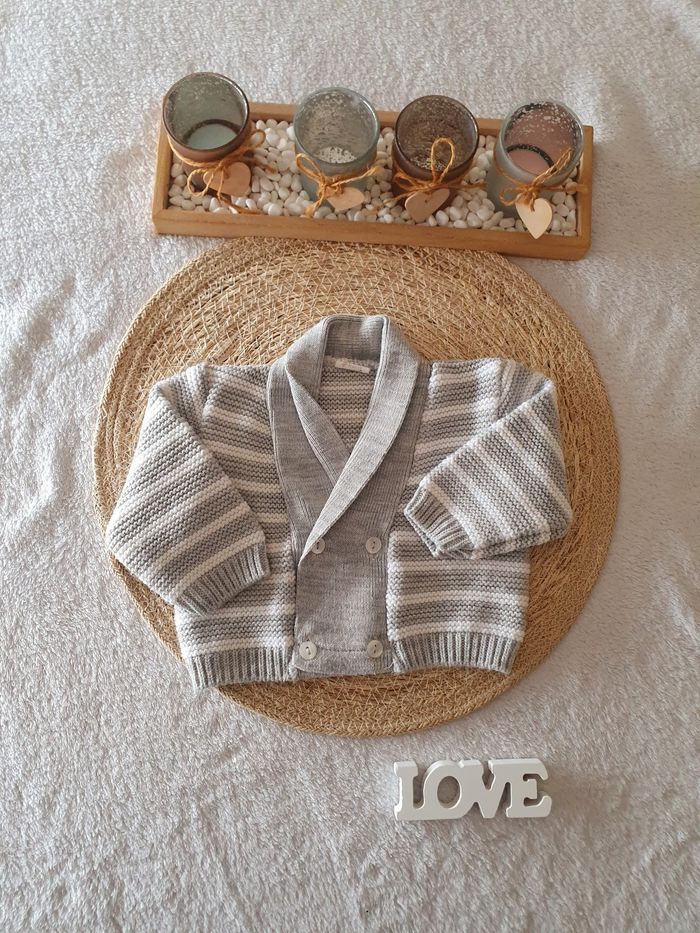 Gilet en laine * 3 mois 💌