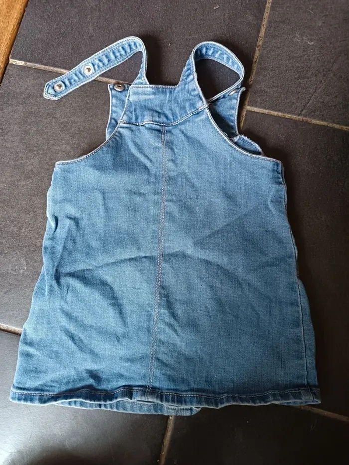 Robe jeans salopette tao 18 mois 80 cm - photo numéro 3