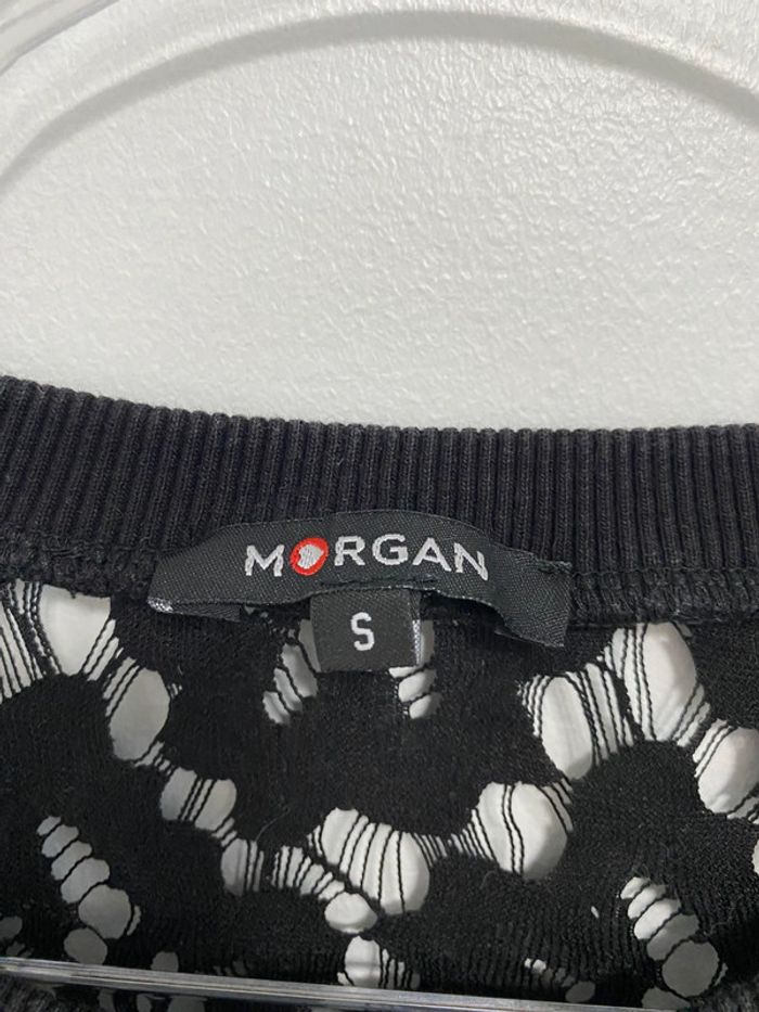 Blouse Morgan S 36 noir dentelle - photo numéro 2