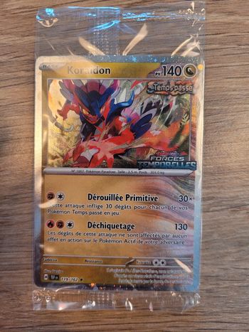 Vends carte pokemon promo koraidon 119/162 forces temporelles