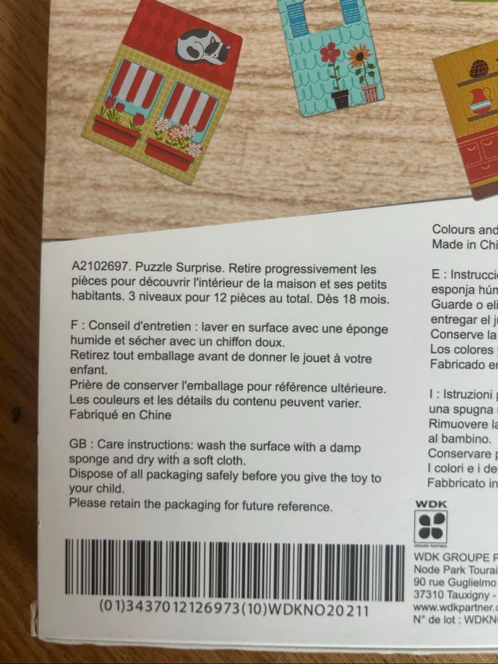 Puzzle surprise en bois - photo numéro 5