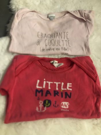 Bodies manches courtes Absorba 18 mois