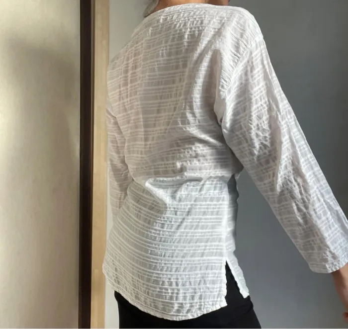 Blouse blanche mi-longue LOFT - photo numéro 3