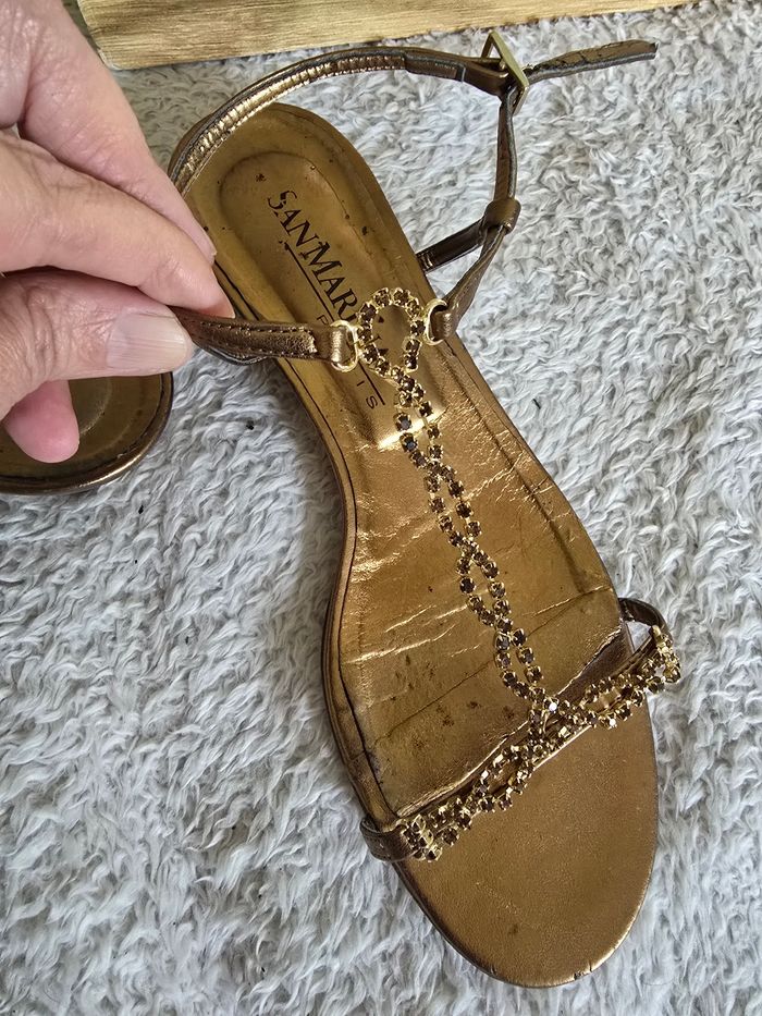 Sandales 🍒vintage 2000 San marina🍒 pointure 37 non négociable - photo numéro 5