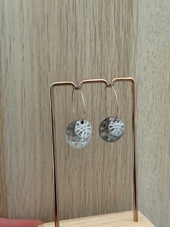 Boucles d'oreilles argentées 