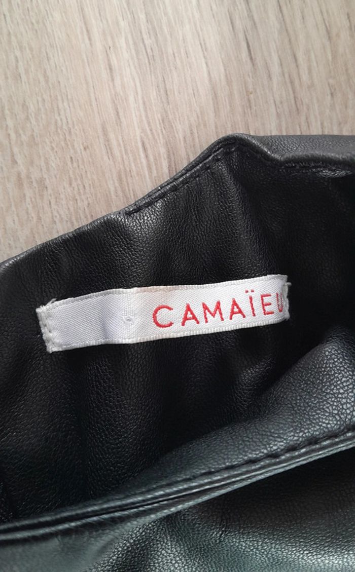 Robe Camaïeu simili cuir manches courtes - photo numéro 10