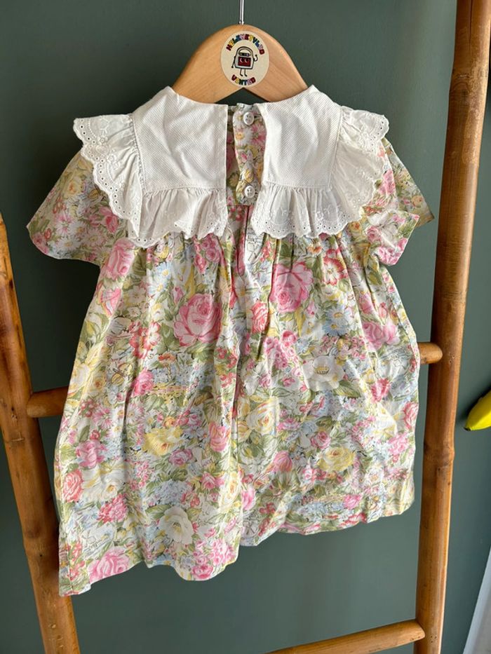 Robe fleuries vintage 12-18M - photo numéro 3