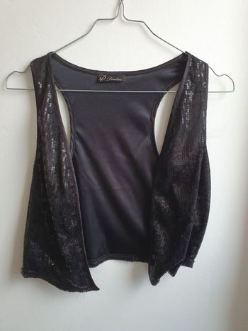 Gilet à paillettes femme S ou fille 14 ans