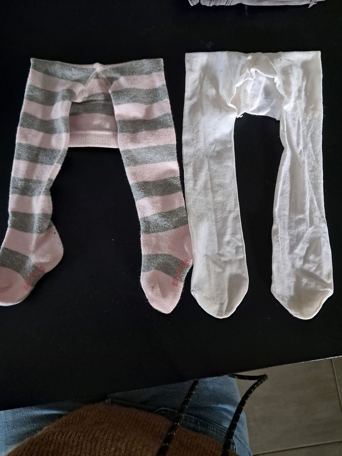 Collants laine et fins rayures et unis - photo numéro 2