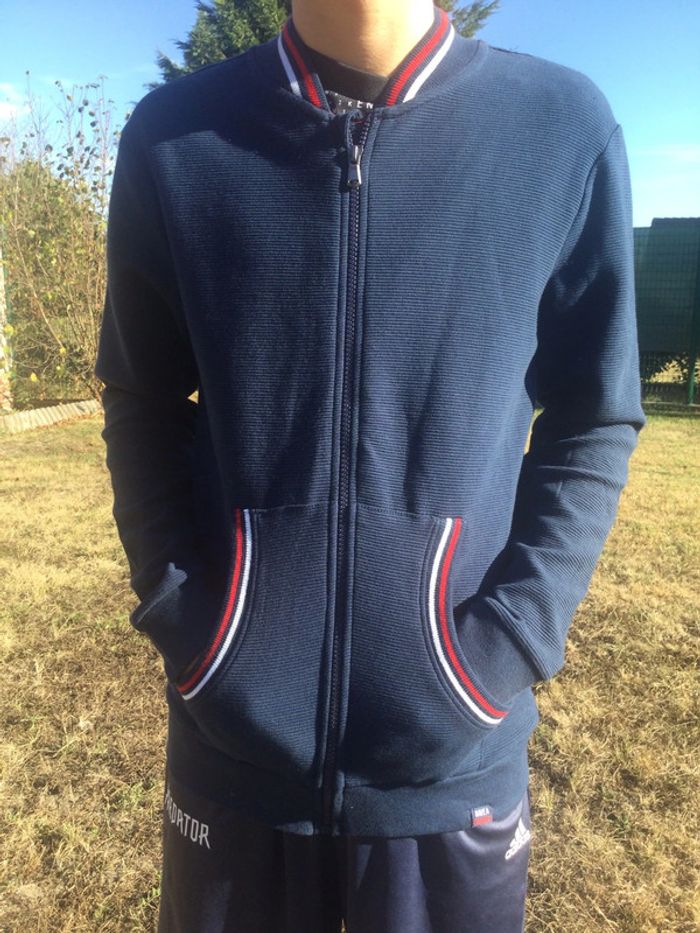 Veste zippée bleu marine - photo numéro 3