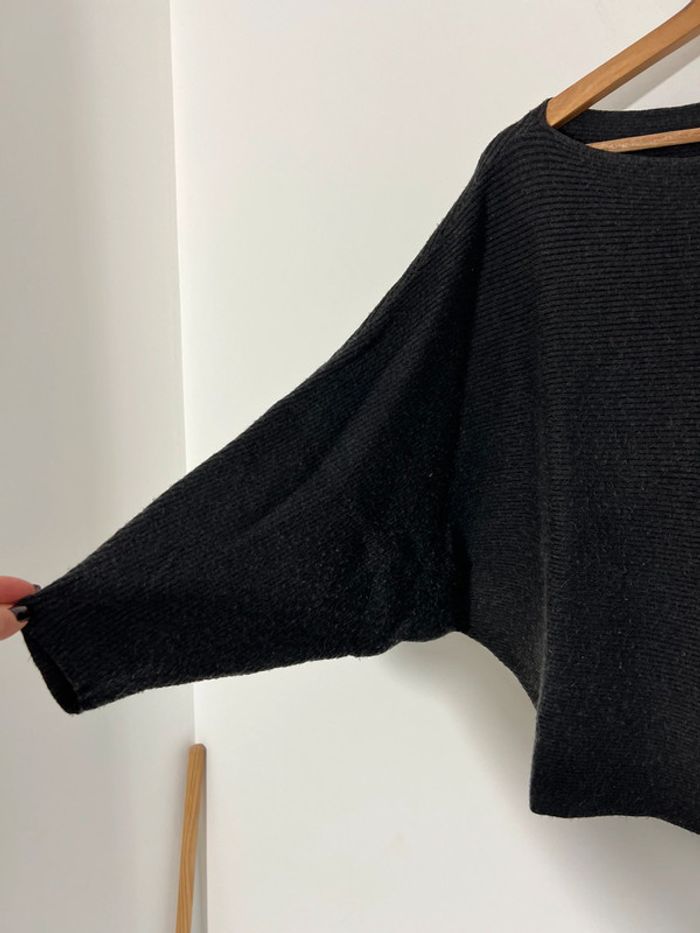 Pull Zara côtelé gris - photo numéro 3