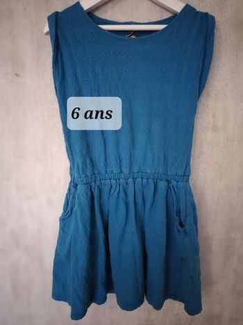 Robe fille 6 ans Kiabi bleu