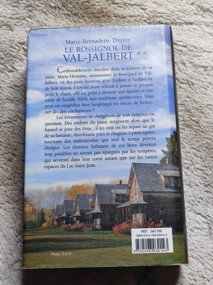 Le rossignol de val jabert de Marie Bernadette dupuy - photo numéro 2