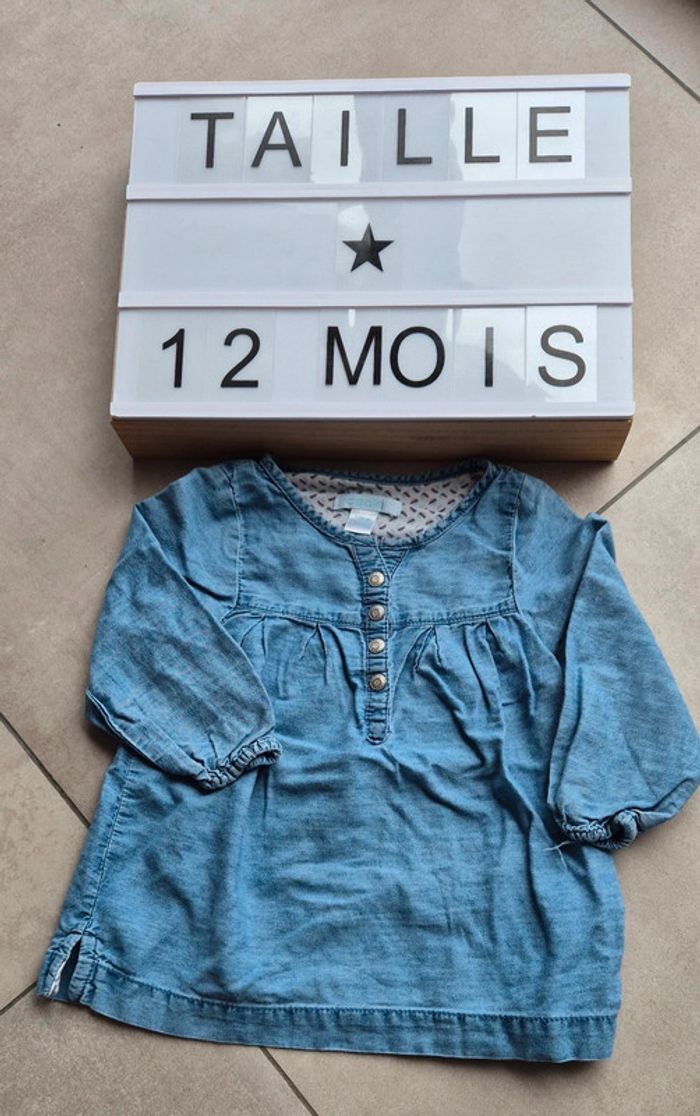 Blouse jean 12 mois