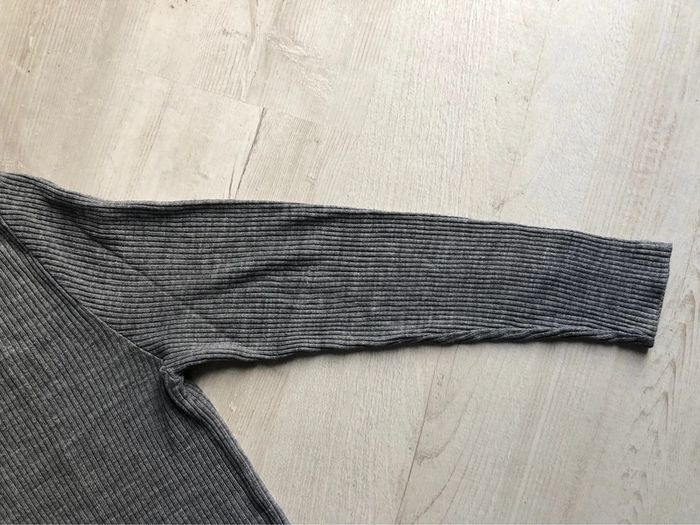 MM3- Pull gris vintage côtelé T 42-44 - photo numéro 6
