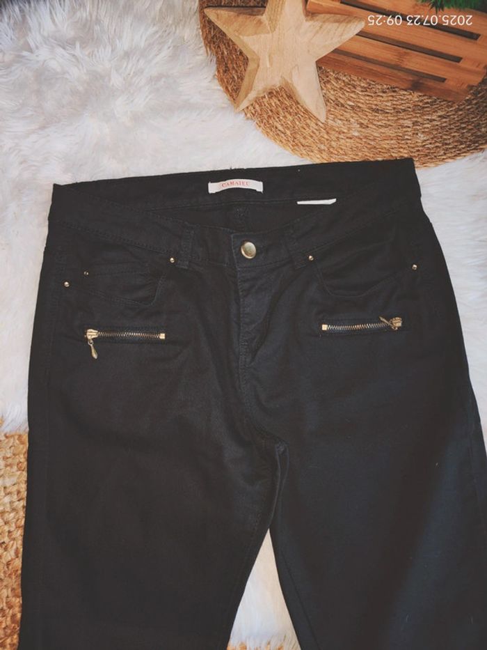 Pantalon skinny noir camaïeu 36 - photo numéro 2