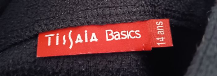 Polaire Fine Noire - Taille 14 Ans / Tissaia Basics - photo numéro 3