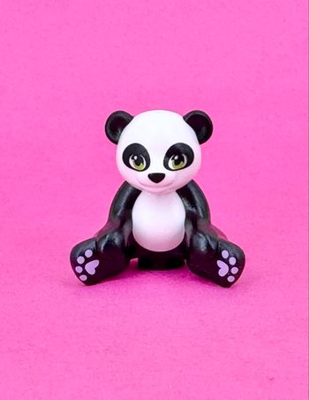 Lego Animaux Friends : panda 🐼 souriant aux yeux verts - NEUF