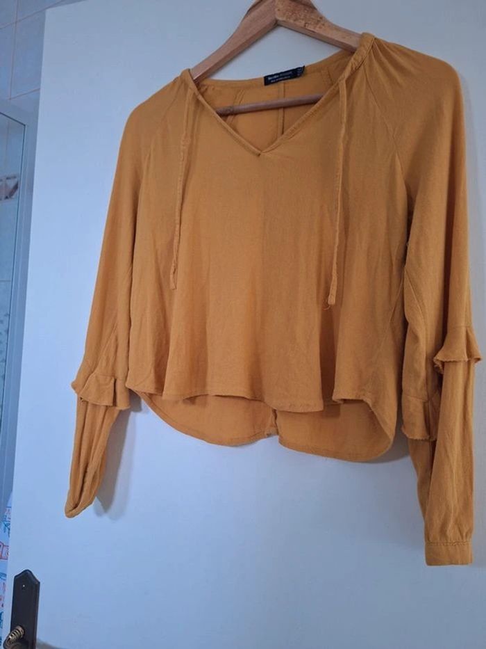 Petit haut taille S coloris moutarde - photo numéro 7